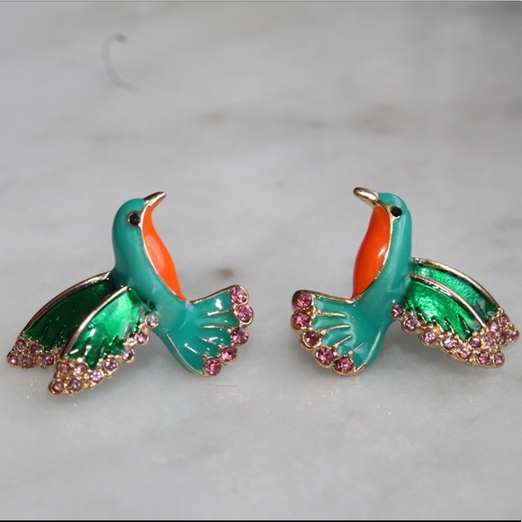 Jewelry - S925 Silver Hummingbird Stud Earrings